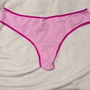 Hot pink and magenta thong